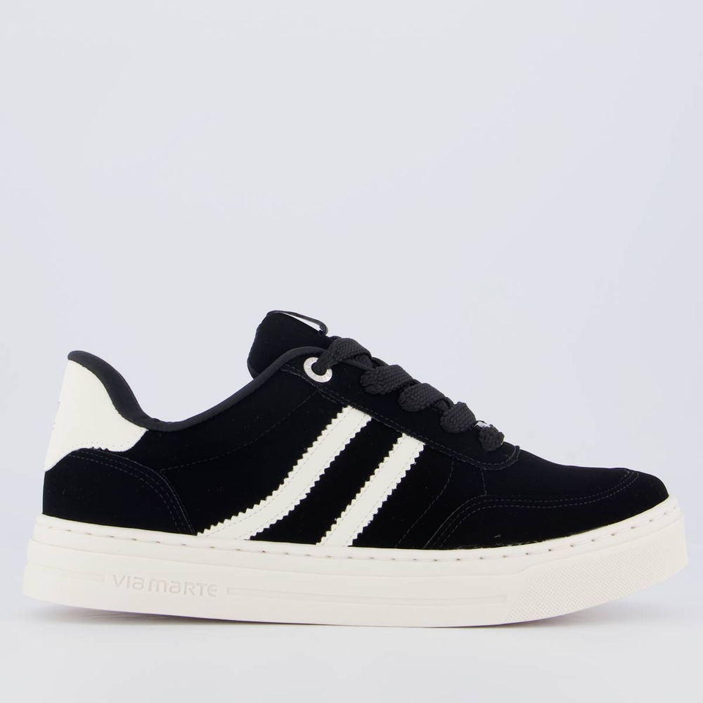 Tênis Via Marte V281 Feminino Preto Tênis Via Marte V281 Feminino Preto