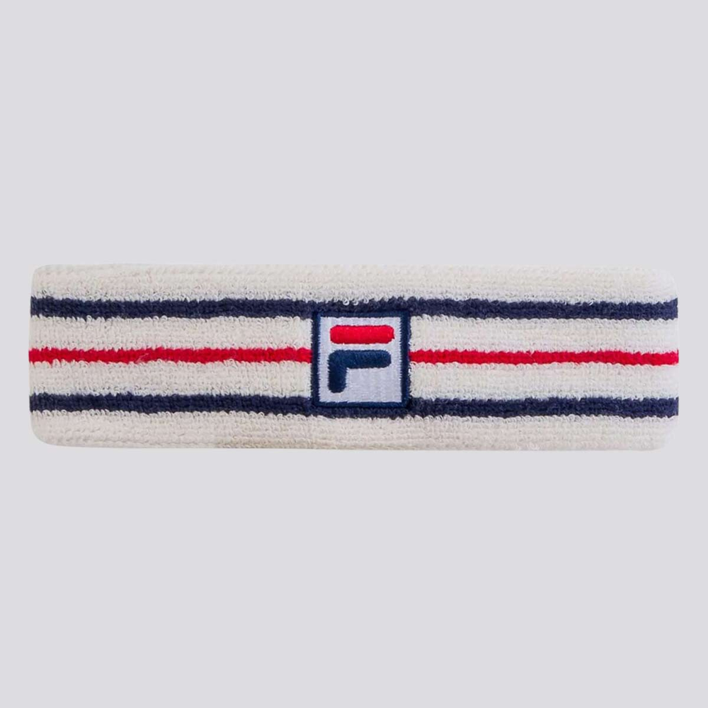 Testeira Fila Vintage Off white e Marinho Testeira Fila Vintage Off white e Marinho