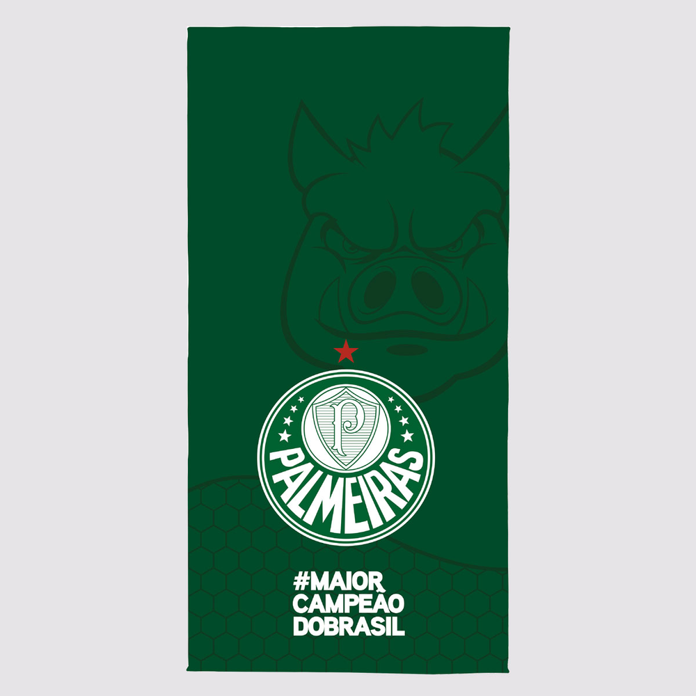 Toalha de Banho Palmeiras Escudo Verde Toalha de Banho Palmeiras Escudo Verde