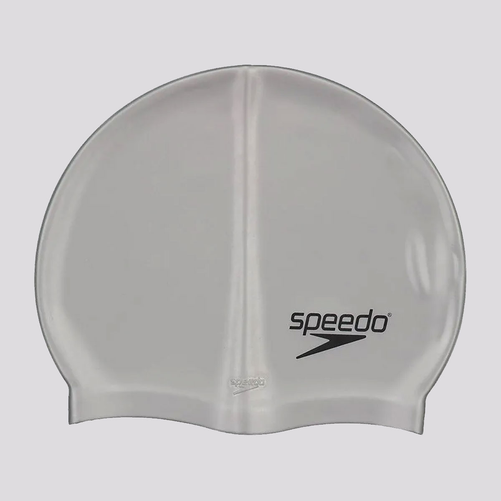 Touca de Natação Speedo Silicone Lisa Cinza Touca de Natação Speedo Silicone Lisa Cinza