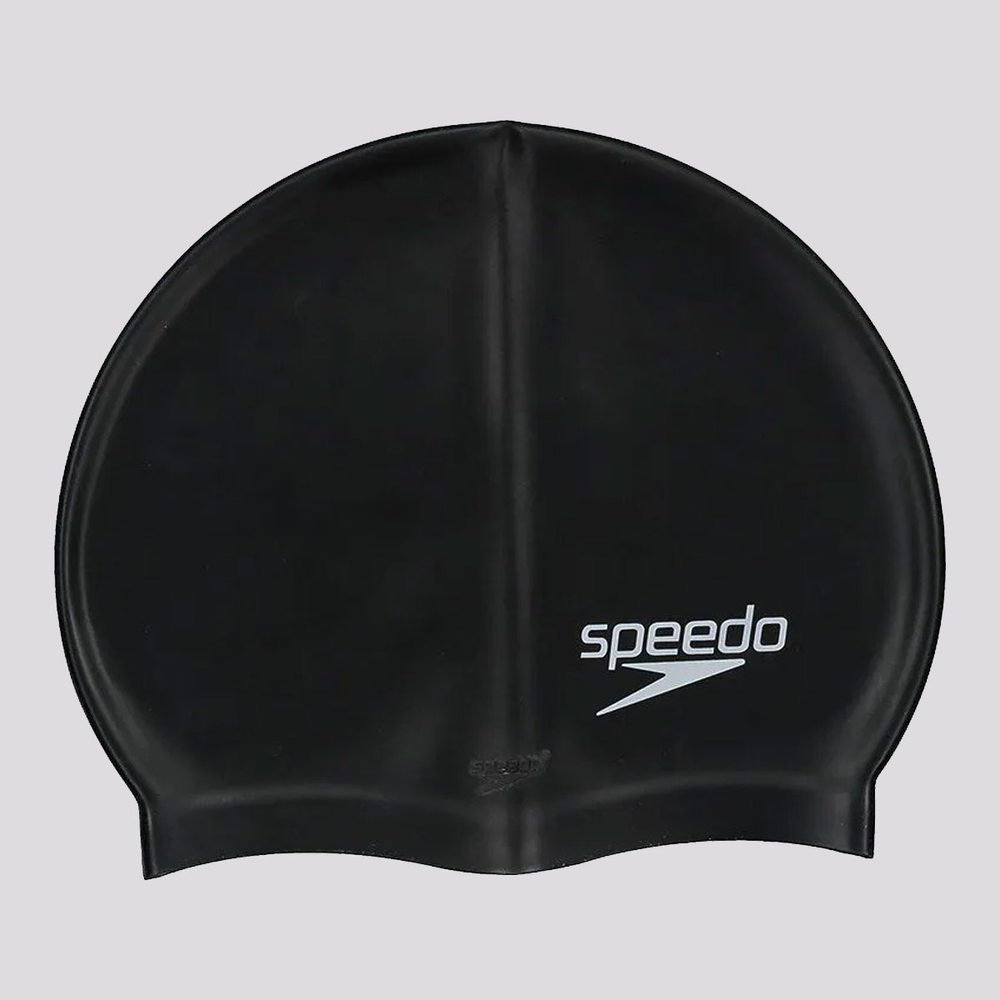 Touca de Natação Speedo Silicone Lisa Preta Touca de Natação Speedo Silicone Lisa Preta