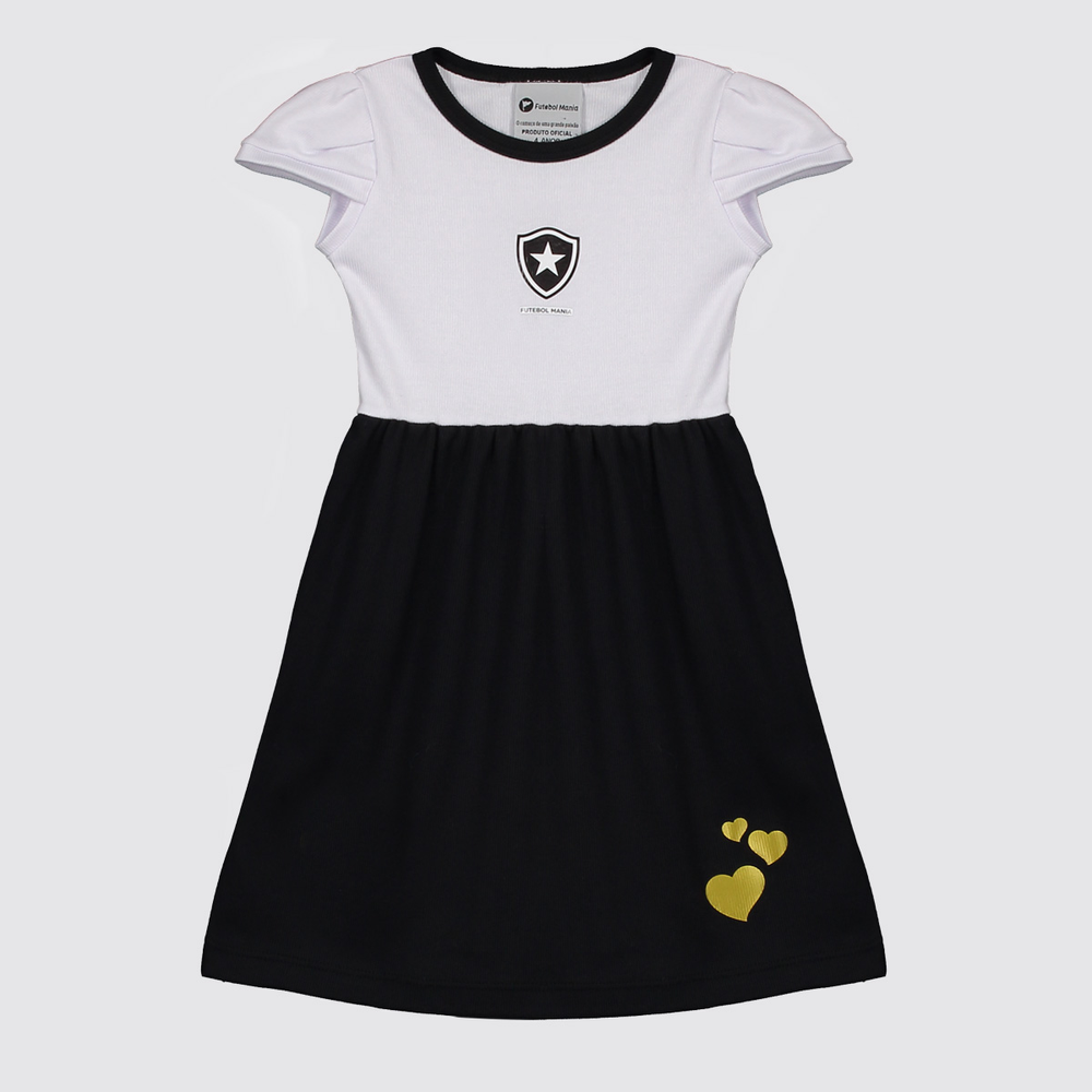 Vestido Botafogo Infantil Preto Vestido Botafogo Infantil Preto