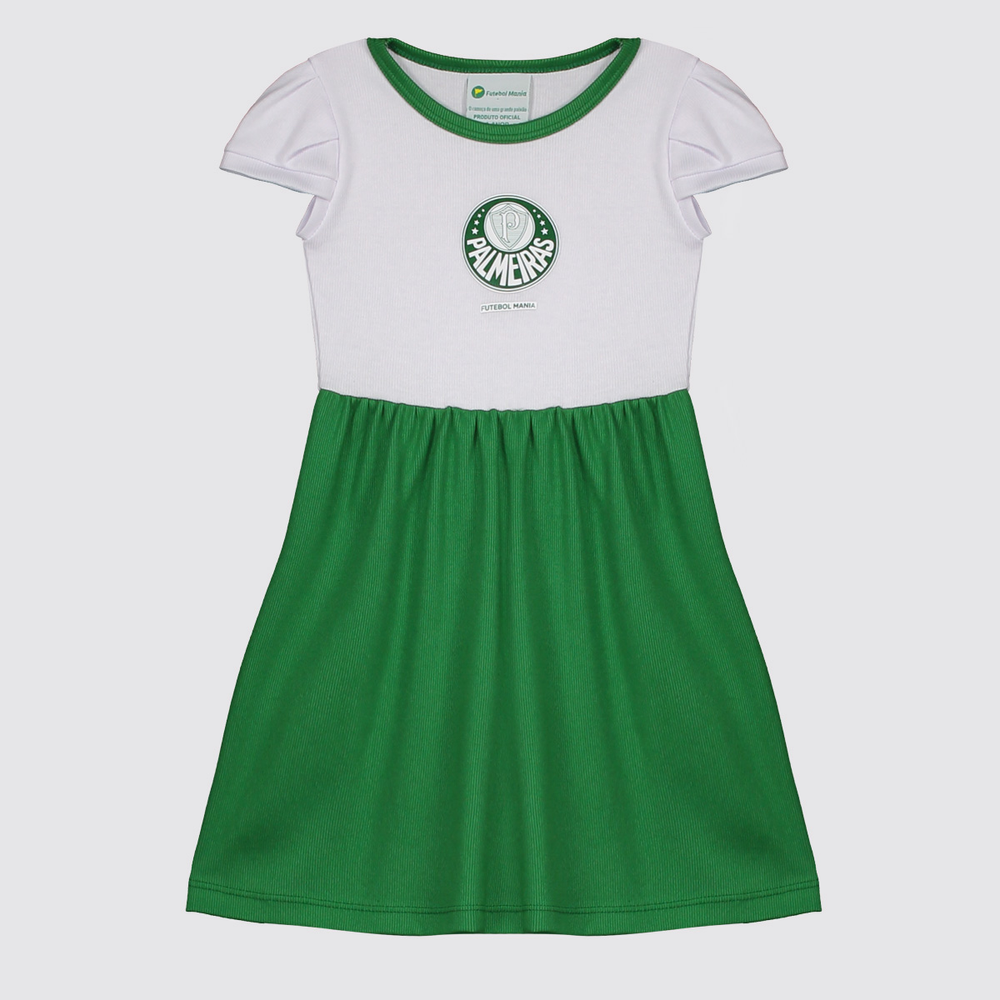 Vestido Palmeiras Infantil Vestido Palmeiras Infantil