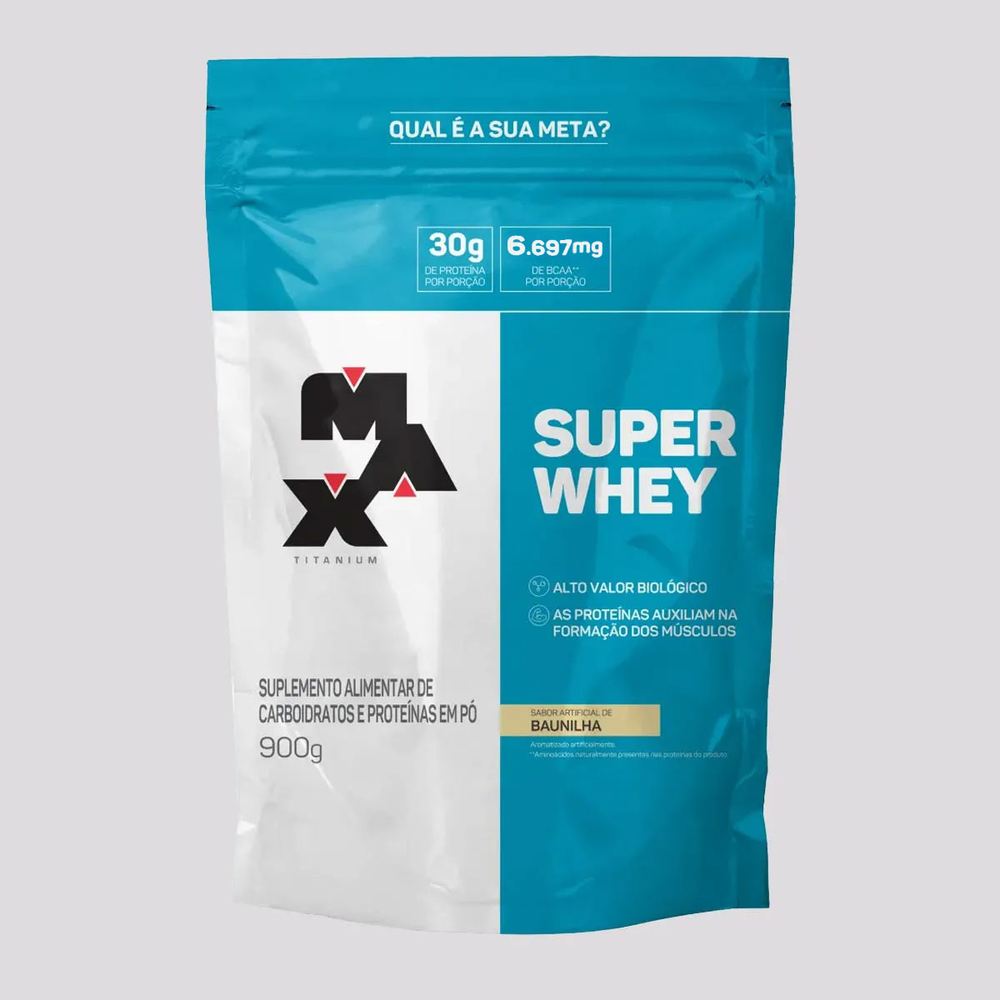 Whey Protein Max Titanium Super Whey Refil - 900g Whey Protein Max Titanium Super Whey Refil - 900g