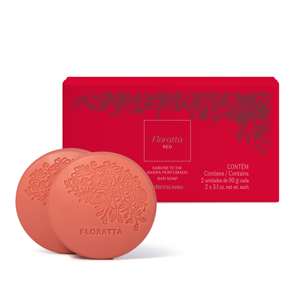 Sabonetes em Barra Floratta Red 2x90g