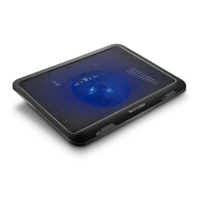 Base com Cooler para Notebook Multi Slim, Até 17", 2x USB, LED, Preto - AC263 Base com Cooler para Notebook Multi Slim, Até 17", 2x USB, LED, Preto - AC263