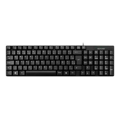 Teclado Multi Slim Resistente à Água, ABNT2, Preto - TC193 Teclado Multi Slim Resistente à Água, ABNT2, Preto - TC193
