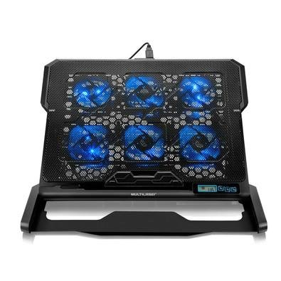 Base com Cooler para Notebook Multi Hexa, com 6 Fans com Ajuste de Velocidade, Até 17", 2x USB, LED, Preto - AC282 Base com Cooler para Notebook Multi Hexa, com 6 Fans com Ajuste de Velocidade, Até 17", 2x USB, LED, Preto - AC282
