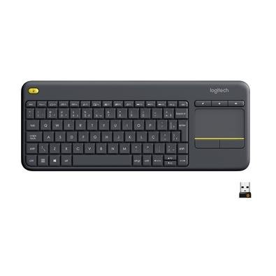 Teclado sem fio Logitech K400 Plus TV com Touchpad Integrado, Conexão USB Unifying e Layout ABNT2 - 920-007125 Teclado sem fio Logitech K400 Plus TV com Touchpad Integrado, Conexão USB Unifying e Layout ABNT2 - 920-007125