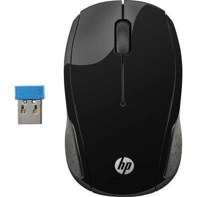 Mouse HP sem fio X200 Oman Preto - X6W31AA#ABL