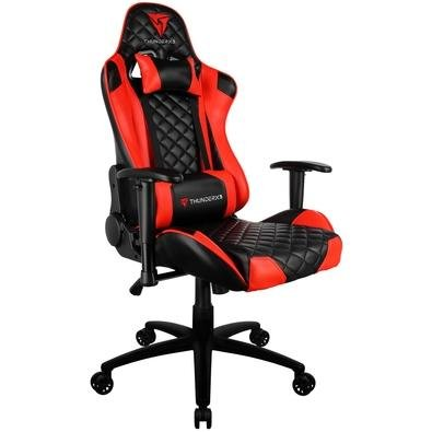 Cadeira Gamer ThunderX3 TGC12, Preto e Vermelho, Reclinável, com Almofadas, Cilindro de Gás Classe 4 Cadeira Gamer ThunderX3 TGC12, Preto e Vermelho, Reclinável, com Almofadas, Cilindro de Gás Classe 4