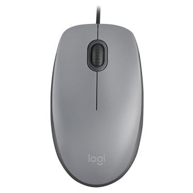 Mouse com fio USB Logitech M110 com Clique Silencioso, Design Ambidestro e Facilidade Plug and Play, Cinza - 910-006757 Mouse com fio USB Logitech M110 com Clique Silencioso, Design Ambidestro e Facilidade Plug and Play, Cinza - 910-006757