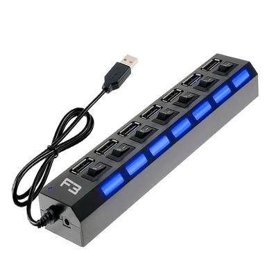 HUB USB 2.0 F3, 7 Portas, Preto - JC-HUB701 HUB USB 2.0 F3, 7 Portas, Preto - JC-HUB701