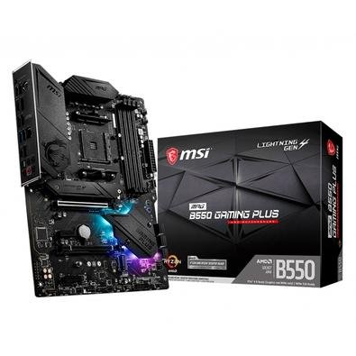 Placa-Mãe MSI MPG B550 Gaming Plus, AMD AM4, ATX, DDR4, Preto - MPG B550 GAMING PLUS Placa-Mãe MSI MPG B550 Gaming Plus, AMD AM4, ATX, DDR4, Preto - MPG B550 GAMING PLUS