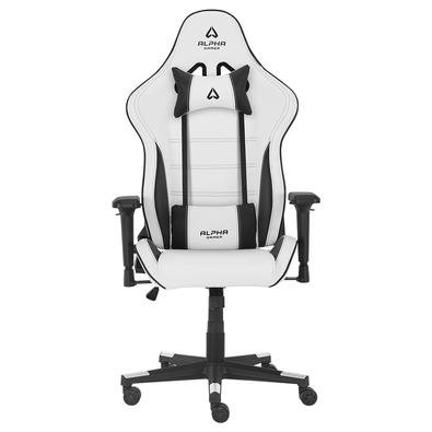 Cadeira Gamer Alpha Gamer Nimbus, Até 125 kg, Apoio de Braço 4D, Reclinável, Branco e Preto - AGNIMBUSBWHT Cadeira Gamer Alpha Gamer Nimbus, Até 125 kg, Apoio de Braço 4D, Reclinável, Branco e Preto - AGNIMBUSBWHT