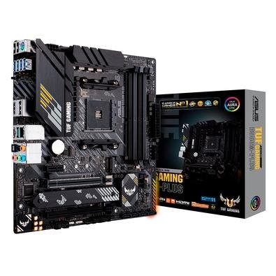 Placa-Mãe ASUS TUF Gaming B550M-Plus, AMD AM4, mATX, DDR4, Preto - 90MB14A0-C1BAY0 Placa-Mãe ASUS TUF Gaming B550M-Plus, AMD AM4, mATX, DDR4, Preto - 90MB14A0-C1BAY0