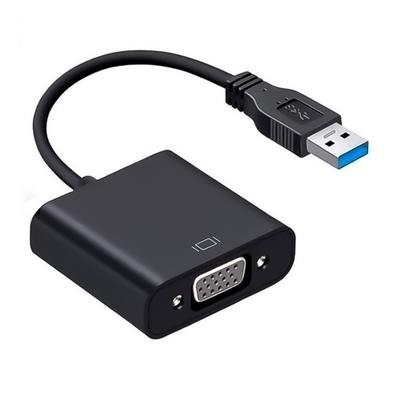 Cabo Adaptador Conversor USB 3.0 para VGA Fêmea F3 - JC-USB-VGA Cabo Adaptador Conversor USB 3.0 para VGA Fêmea F3 - JC-USB-VGA