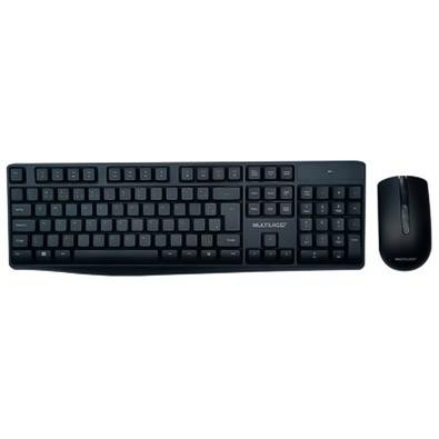Kit Multi Teclado e Mouse Sem Fio Slim, 1600 DPI, Conexão USB e 2.4Ghz, com Pilhas Inclusas, Preto - TC270 Kit Multi Teclado e Mouse Sem Fio Slim, 1600 DPI, Conexão USB e 2.4Ghz, com Pilhas Inclusas, Preto - TC270