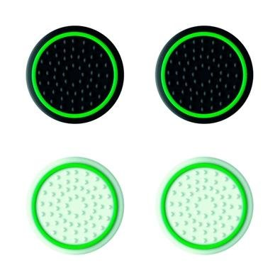 Grip de Silicone GXTrust 267 Xbox Series X/S, Antiderrapante, 4 Peças 2 Cores, Preto/Branco - 24174