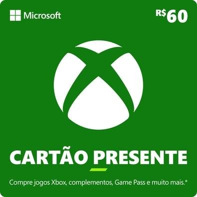 Gift Card Xbox: 60 Reais - Código Digital
