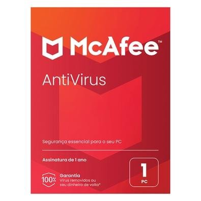 Gift Card Antivirus McAfee para 1 Computador - 1 Ano de acesso, Digital para download Gift Card Antivirus McAfee para 1 Computador - 1 Ano de acesso, Digital para download