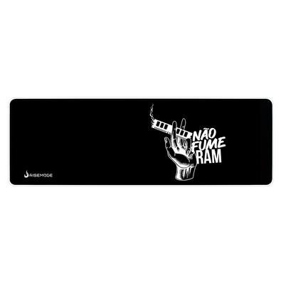 Mousepad Gamer Rise Mode Speed, Não Fume Ram, Estendido (900x300mm), Borda Costurada - RG-MP-06-NFR Mousepad Gamer Rise Mode Speed, Não Fume Ram, Estendido (900x300mm), Borda Costurada - RG-MP-06-NFR