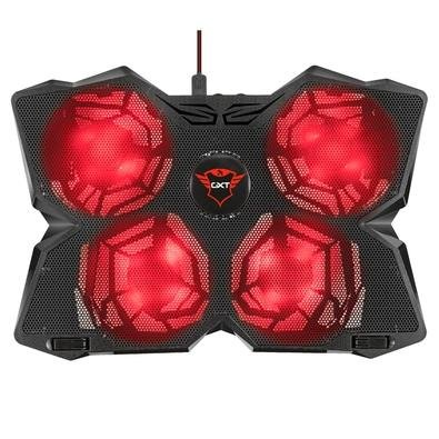 Suporte para Notebook GXTrust 278 Yozu, Até 17.3", com 4 Coolers e 4 Velocidades, LED, Preto - 20817 Suporte para Notebook GXTrust 278 Yozu, Até 17.3", com 4 Coolers e 4 Velocidades, LED, Preto - 20817