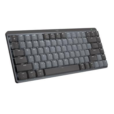 Teclado Mecânico Sem Fio Logitech MX Mechanical Mini, Iluminação, Switch Tactile Quiet, Bluetooth, USB, Preto - 920-010783 Teclado Mecânico Sem Fio Logitech MX Mechanical Mini, Iluminação, Switch Tactile Quiet, Bluetooth, USB, Preto - 920-010783
