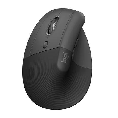 Mouse Sem Fio Logitech Lift para Canhoto, 4000 DPI, 6 Botões, Bluetooth, Ergonômico, USB, Grafite - 910-006467 Mouse Sem Fio Logitech Lift para Canhoto, 4000 DPI, 6 Botões, Bluetooth, Ergonômico, USB, Grafite - 910-006467