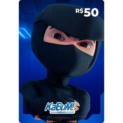 Gift Card KaBuM: 50 Reais - Código Digital