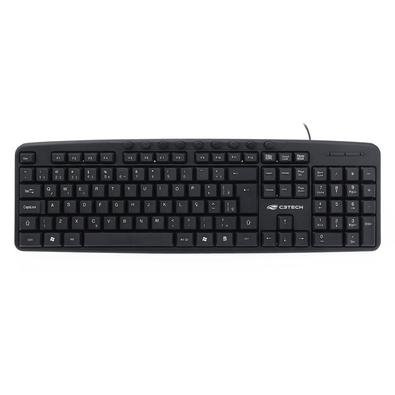 Teclado C3Tech Multimídia, com Fio, ABNT2, USB, Preto - KB-M40BK Teclado C3Tech Multimídia, com Fio, ABNT2, USB, Preto - KB-M40BK