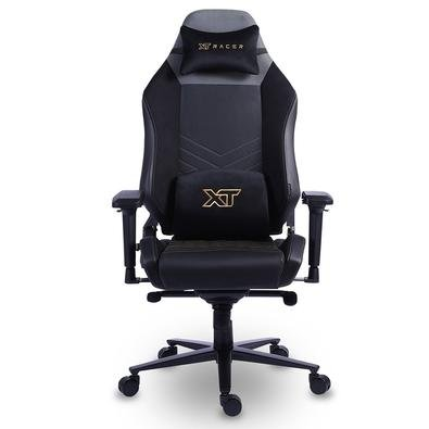 Cadeira Gamer XT Racer Draco, Até 120kg, Com Almofadas, Reclinável, Descanso de Braço 4D, Preto e Dourado - XTR-062 Cadeira Gamer XT Racer Draco, Até 120kg, Com Almofadas, Reclinável, Descanso de Braço 4D, Preto e Dourado - XTR-062