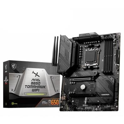 Placa-Mãe B650 MSI MAG Tomahawk Wi-Fi, AMD AM5, ATX, DDR5, Preto - MAG B650 TOMAHAWK WIFI Placa-Mãe B650 MSI MAG Tomahawk Wi-Fi, AMD AM5, ATX, DDR5, Preto - MAG B650 TOMAHAWK WIFI