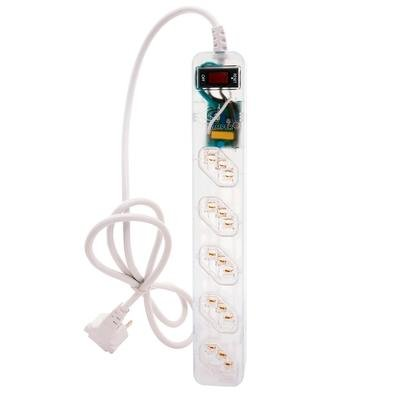 Filtro de Linha + DPS iClamper Energia 5, 5 Tomadas, Bivolt, Transparente - 23460 Filtro de Linha + DPS iClamper Energia 5, 5 Tomadas, Bivolt, Transparente - 23460