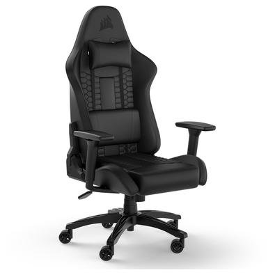 Cadeira Gamer Corsair TC100 Relaxed Leatherette, Até 120Kg, Com Almofadas, Reclinável, Cilindro de Gás Classe 4, Preto - CF-9010050-WW Cadeira Gamer Corsair TC100 Relaxed Leatherette, Até 120Kg, Com Almofadas, Reclinável, Cilindro de Gás Classe 4, Preto - CF-9010050-WW