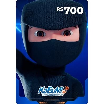 Gift Card KaBuM: 700 Reais - Código Digital Gift Card KaBuM: 700 Reais - Código Digital