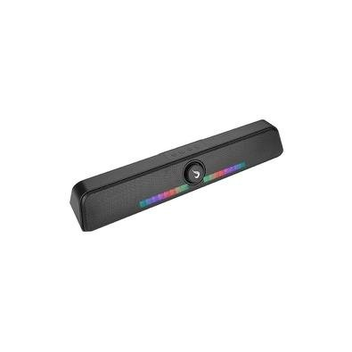 Caixa de Som Gamer Rise Mode Aura Sound S6, RGB Rainbow, Bluetooth, 5W*2, Preto - RM-SP-06-RGB Caixa de Som Gamer Rise Mode Aura Sound S6, RGB Rainbow, Bluetooth, 5W*2, Preto - RM-SP-06-RGB
