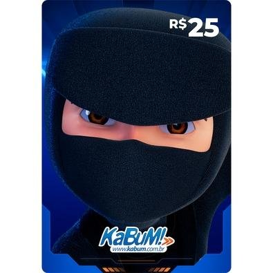 Gift Card KaBuM: 25 Reais - Código Digital