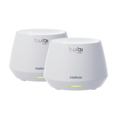 Conjunto Roteador Mesh Intelbras Twibi Force AX 1500, Gigabit-Ethernet - 4750131 Conjunto Roteador Mesh Intelbras Twibi Force AX 1500, Gigabit-Ethernet - 4750131