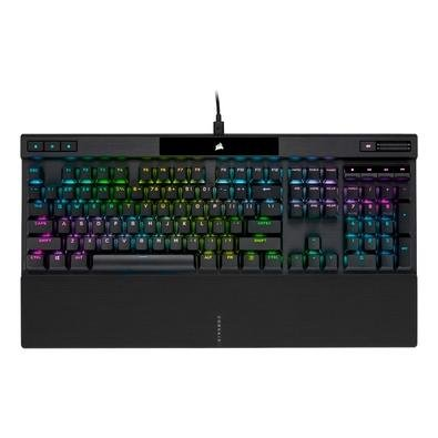 Teclado Mecânico Gamer Corsair K70 RGB Pro, Cherry MX Red, Anti-Ghosting, US Preto - CH-9109410-NA Teclado Mecânico Gamer Corsair K70 RGB Pro, Cherry MX Red, Anti-Ghosting, US Preto - CH-9109410-NA