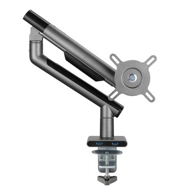 Suporte para Monitor Premium Octoo com Pistão a Gás e Ajuste de Altura, até 32", Grafite - 9841 Suporte para Monitor Premium Octoo com Pistão a Gás e Ajuste de Altura, até 32", Grafite - 9841