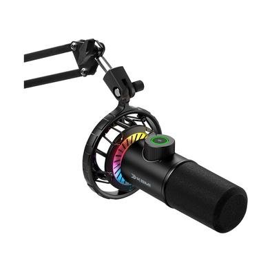 Microfone Gamer Cardióide KBM! GAMING, Podcast, Streaming, RGB, Antivibração, Suporte Articulado de Mesa, Preto - KGMF300PT Microfone Gamer Cardióide KBM! GAMING, Podcast, Streaming, RGB, Antivibração, Suporte Articulado de Mesa, Preto - KGMF300PT