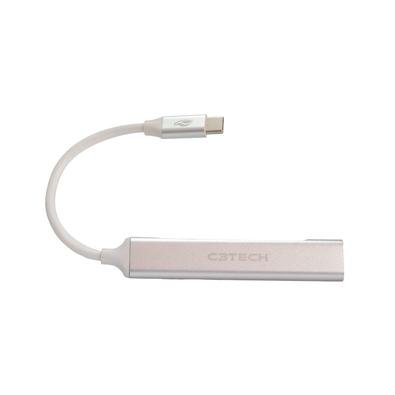 HUB C3 Tech USB-C 3.0, para 4x USB 3.0, Alumínio - HU-C320SI HUB C3 Tech USB-C 3.0, para 4x USB 3.0, Alumínio - HU-C320SI