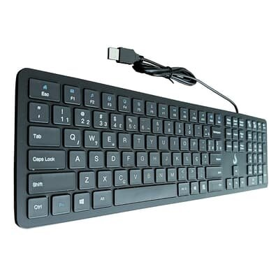 Teclado Slim Rise Mode, USB, Preto - RM-TS-FB Teclado Slim Rise Mode, USB, Preto - RM-TS-FB