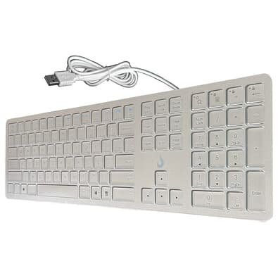 Teclado Slim Rise Mode, USB, Prata - RM-TS-FS Teclado Slim Rise Mode, USB, Prata - RM-TS-FS