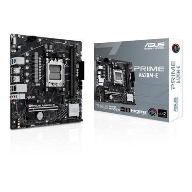 Placa-Mãe ASUS PRIME A620M-E, AMD AM5, A620, mATX, DDR5, Preto - 90MB1F50-M0EAY0 Placa-Mãe ASUS PRIME A620M-E, AMD AM5, A620, mATX, DDR5, Preto - 90MB1F50-M0EAY0