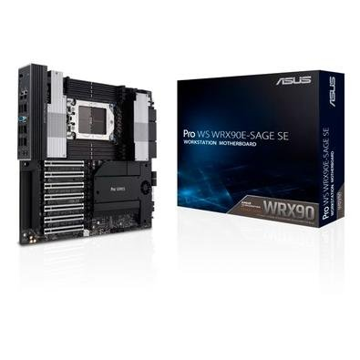 Placa-Mãe ASUS Pro WS WRX90E-SAGE SE, AMD sTR5, WRX90, DDR5, Preto - 90MB1FW0-M0EAY0 Placa-Mãe ASUS Pro WS WRX90E-SAGE SE, AMD sTR5, WRX90, DDR5, Preto - 90MB1FW0-M0EAY0