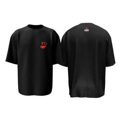Camiseta KaBuM! Esports Oversized Setas Escorridas Preta P - KETP003P