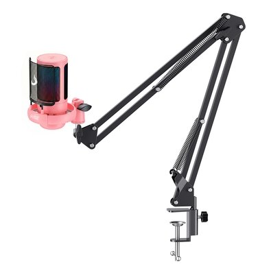 Microfone Gamer Rise Mode Elite 08 RGB, com Suporte de Mesa, USB-C, Rosa - RM-ME-08-PK Microfone Gamer Rise Mode Elite 08 RGB, com Suporte de Mesa, USB-C, Rosa - RM-ME-08-PK