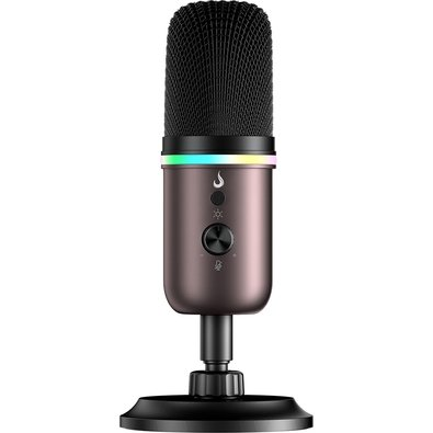 Microfone Gamer Rise Mode Elite 10 RGB, USB-C Condensador, Profissional, Preto e Ocre - RM-ME-010-BOC Microfone Gamer Rise Mode Elite 10 RGB, USB-C Condensador, Profissional, Preto e Ocre - RM-ME-010-BOC